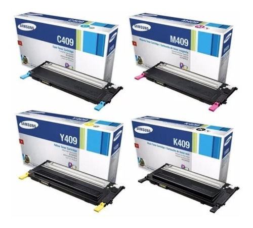 Kit De 4 Toner Samsung 409s Cmyk Original Clp-310 Clp-315