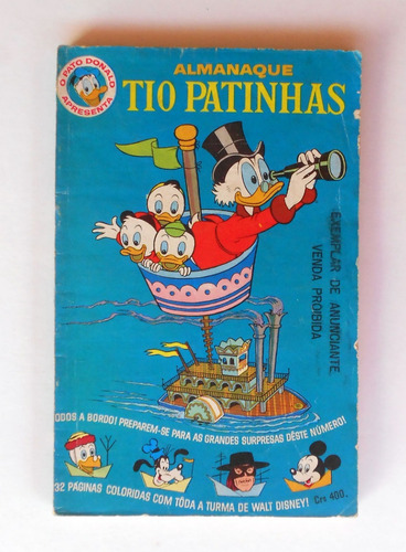 Almanaque Tio Patinhas N.4 - Completo - Anos 60 -  F(0278)