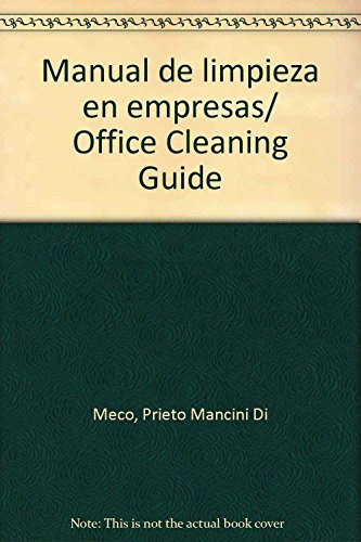 Libro Manual De Limpieza En Empresas De Pietro Mancini Di Me