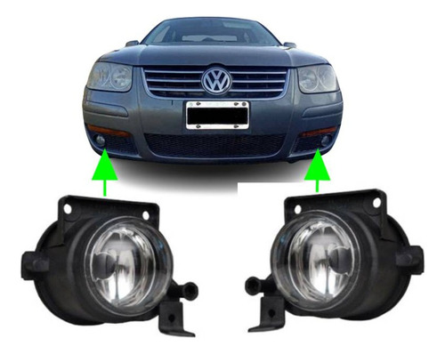 Juego Faros Auxiliares P/vw Bora 08 09 10 11 12 13 14