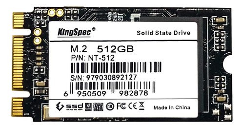 Disco sólido SSD interno KingSpec T Series NT-512 512GB negro
