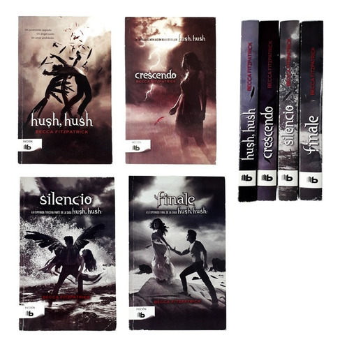 Saga Completa Hush Hush, Crescendo, Silencio, Finale -usados