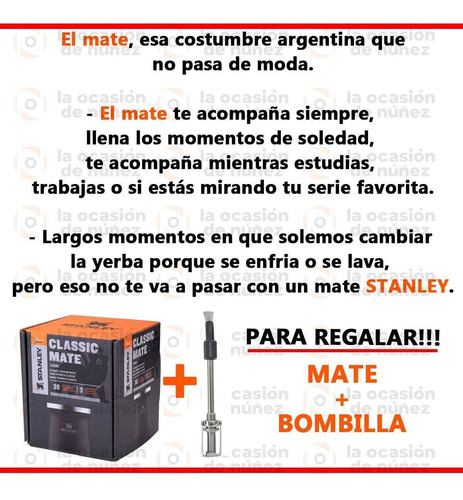 Imagen 3 de 7 de Mate Stanley + Bombilla Spring Acero Inoxidable Termico
