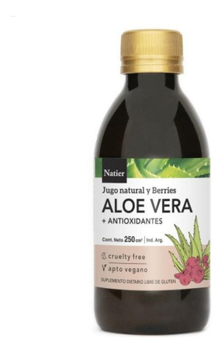 Natier- Jugo Natural Aloe Vera Y Berries X250ml