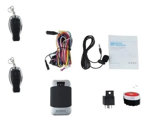 2 Controles Alarma Gps, Inmovilizador Moto Kit Sirena Y Chip