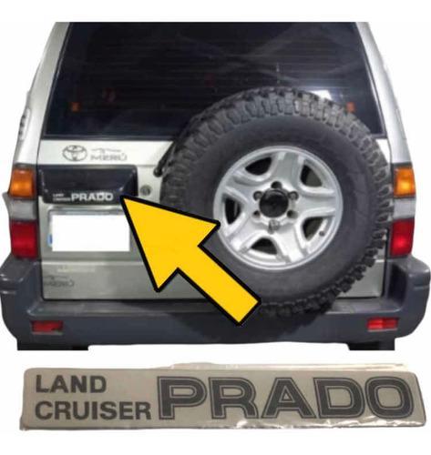 Emblema Land Cruiser Prado Meru En Resina Tipo Original