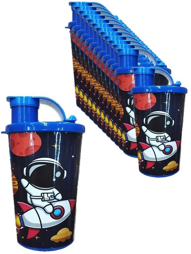 Vaso Pitillo Sorpresa Astronauta X 12 Termo Infantil