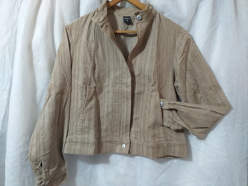 Campera Libiana De Corderoy Color Beige Marca Bora Talle L