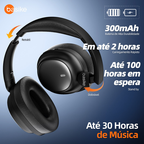 Headset Bluetooth Com Função Caixa De Som E Microfone Anc