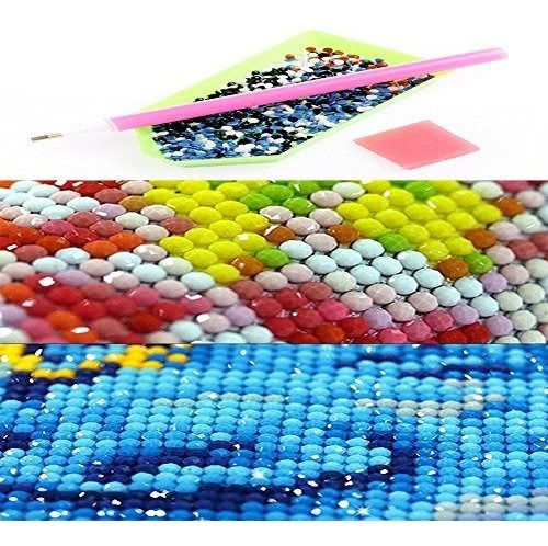 Imagen 5 de 5 de Fipart 5d Diy Diamante Pintura Punto De Cruz Kit De Arte Peg