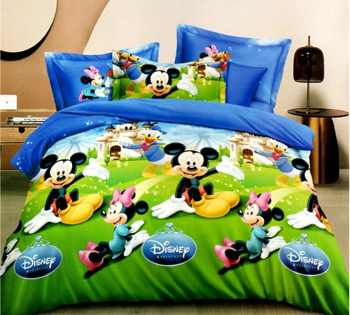 Juego De Sábanas Disney Infantil 1 1/2 Plazas Cotton - Touch