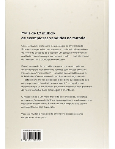 Imagem 2 de 2 de Livro Mindset A Nova Psicologia Do Sucesso