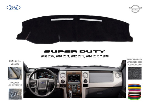 Cubre Tablero Ford Super Duty Modelos 2008-2016