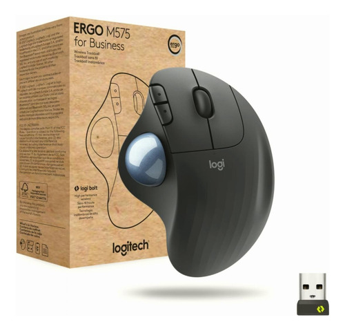 Logitech Ergo M575 For Business, Mouse Con Trackball
