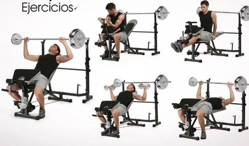 Imagen 2 de 9 de Banco Pecho Plano Inclinado Plegable Piernas Scott Pesas Gym