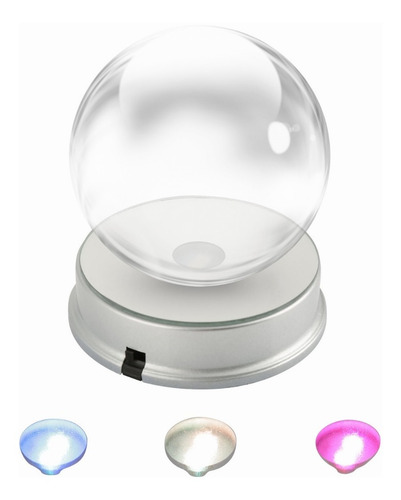 Base De La Pantalla De Cristal Led De Colores