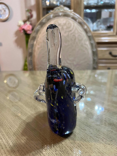 Elefante De Cristal Murano Millefiori (Usado)