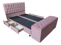 Comprar Box Con Cajones + Respaldo Capitone + Baulera Capitone 
