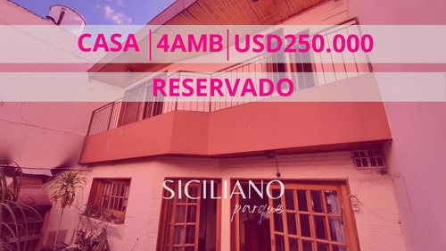 Reservado - Casa - Boedo - 4 Amb C/garage, Patio, Balcón, Quincho Y Parrilla S/lote Propio. - 218m²