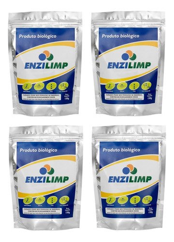 Kit4pcs-enzilimp Bactérias Limpa Caixa Gordura Fossa Ralo150