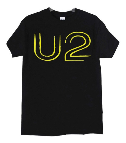 Polera U2 Logo Amarillo Pop Abominatron