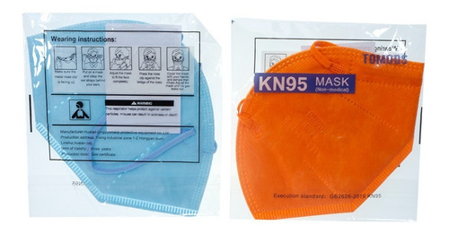 Imagen 6 de 8 de Kn95 Mascarillas Cubrebocas Lavables 13 Pzs Colores Tomods
