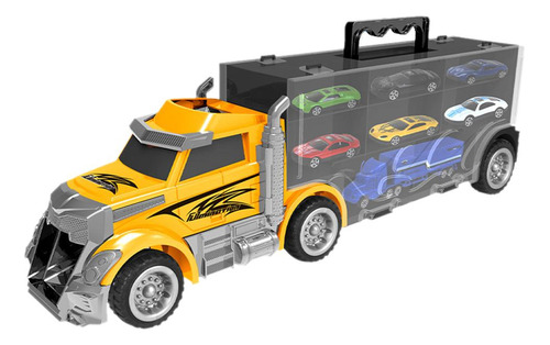 Toy Truck Trailer 20 Incluye 6 Coches Que Los Niños Empujan