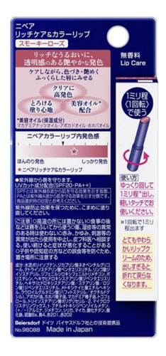 Bálsamo Labial Nivea Rich Care&color Spf20+ Smoky Rose
