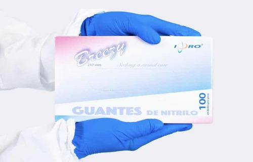 Guantes De Nitrilo Azul Electrico