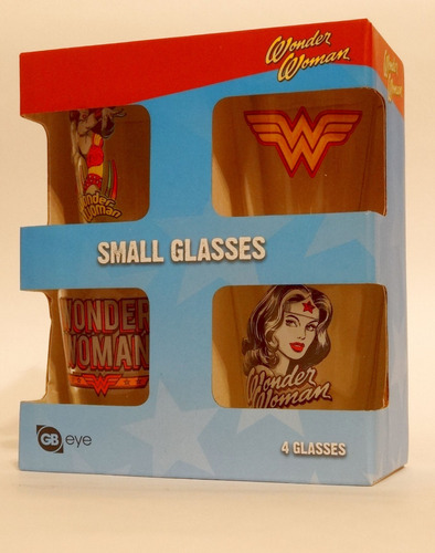 Vasos Shot Glass La Mujer Maravilla Wonder Woman