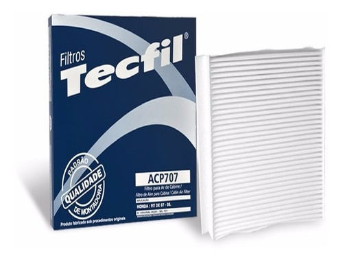 Filtro De Cabine Ar Condicionado Fit Geração 1-tecfil Acp707