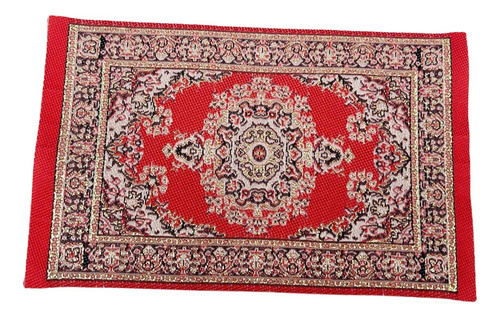 4 Accesorio De Modelo De Alfombrilla De Suelo En Rojo