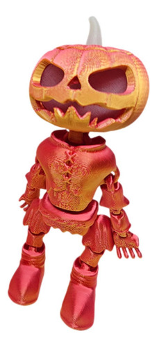 Calabaza Luminosa De Halloween, Decoración, Rojo Dorado