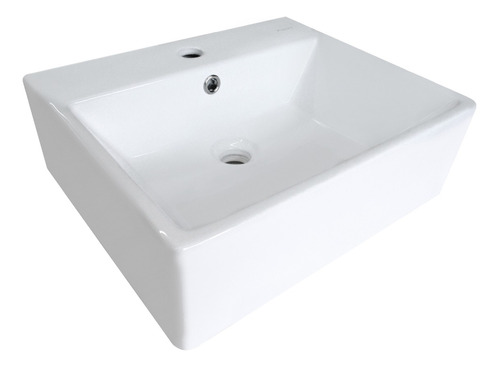 Bacha De Baño De Apoyo Piazza A117 Blanco Rectangular