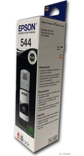 Combo 3 Botella Tinta Epson 544 Negro T544120 C13t00n12a