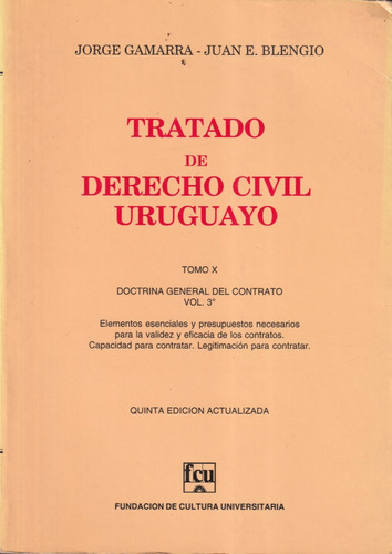 Tratado De Derecho Civil Uruguayo Tomo 10 Gamarra