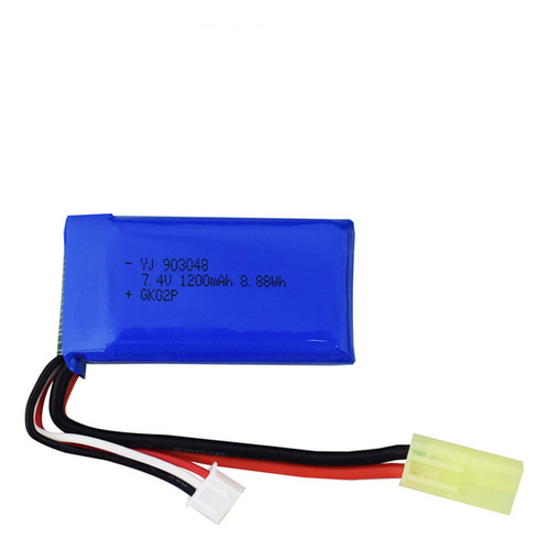 Batería De Litio De 7,4 V 1200 Mah Para High S A Escala Comp
