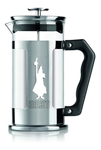 Bialetti Preziosa 8 Cup Cafetera Francesa De Prensa, Acero 