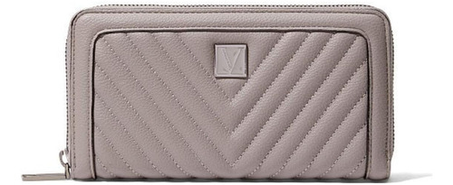 Billetera Para Mujer Victoria Secret Zip Around - Gris