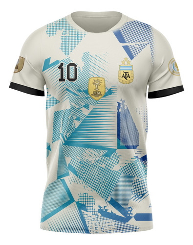 Camiseta Argentina Campeón Del Mundo Tres Estrellas Concept