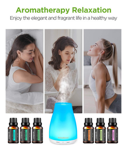 Innogear Difusor De Aceites Esenciales Con Aceites, Difusor