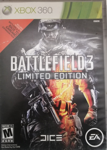 Battlefield 3 Limited Edition/ Xbox360 / *gmsvgspcs*