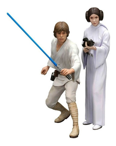 Luke Skywalker y Leia Organa Artfx+ - La guerra de las galaxias - Kotobukiya