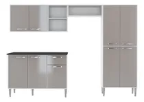 Comprar Mueble-alacena De Cocina Con Bajo Mesada Y Aéreo Mdp Gris