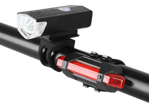 Kit de Luces LED Para Bicicleta Delantera + Trasera Recargables