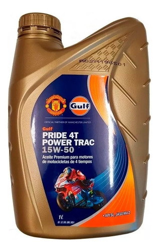 Aceite Gulf Pride 4t Power Trac Semisintetico 15w50 - Sti