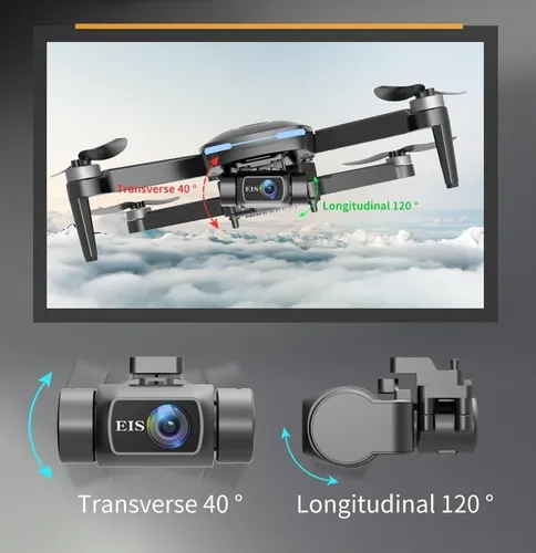 Dron Profesional Gps 1.5km Camara Gimbal 4k Bolso Sd Eworrc