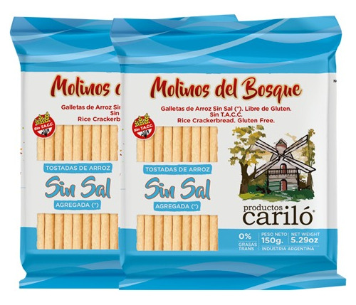 Galletas De Arroz Molinos Del Bosque Pack X 18 A Elección
