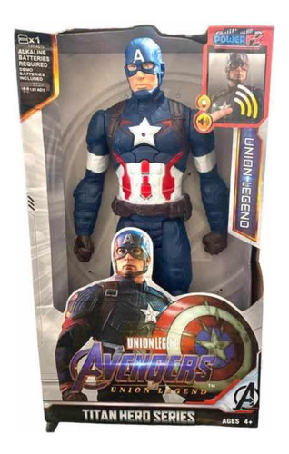 Figura Capitan America Avengers Unión Legend Sonidos 520k