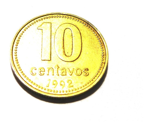 Moneda De 10 Ctvs. Año 1992